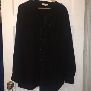 Calvin Klein Black Tunic Blouse